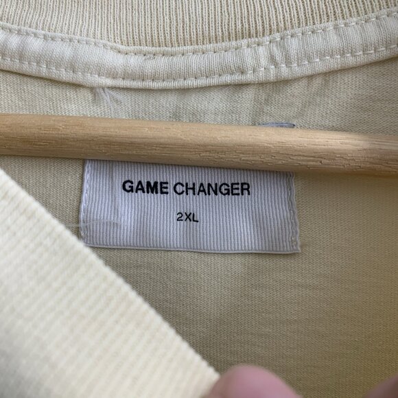 Game Changer Shirt Men 2XL Paige Bueckers UConn Huskies Cream Oversized Tee - Picture 6 of 7